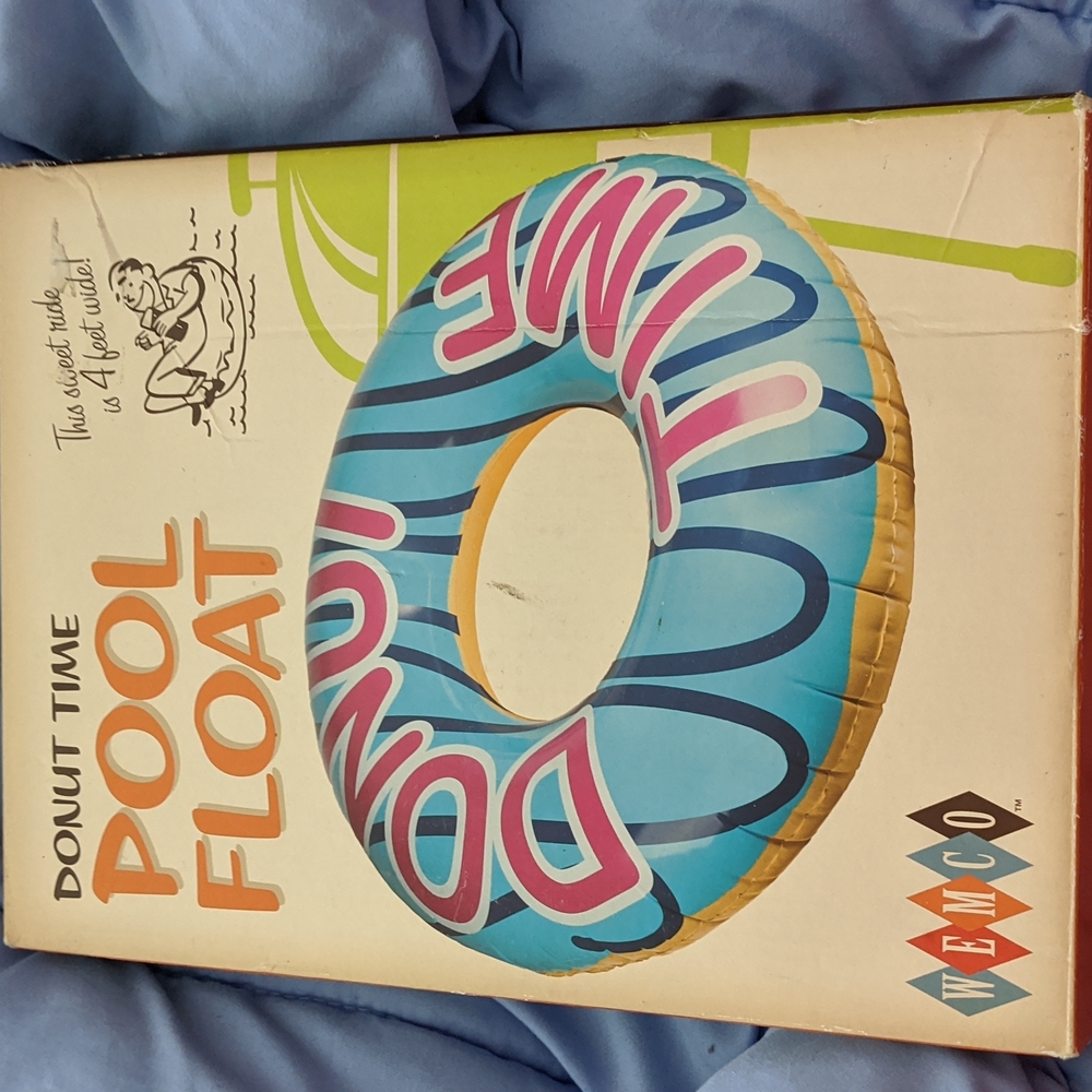 Donut time pool float. New in box